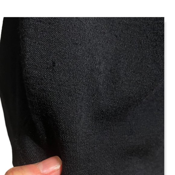 Giorgio Armani Medium Black Crewneck Classic Wool Sweater - Picture 7 of 7